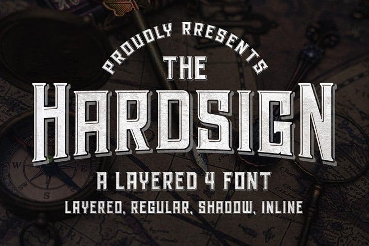 Hardsign Display Font