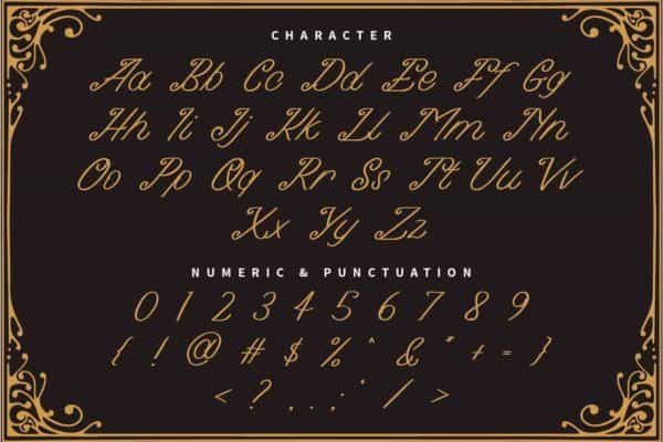 Bridge of Astania Monoline Font Image 3