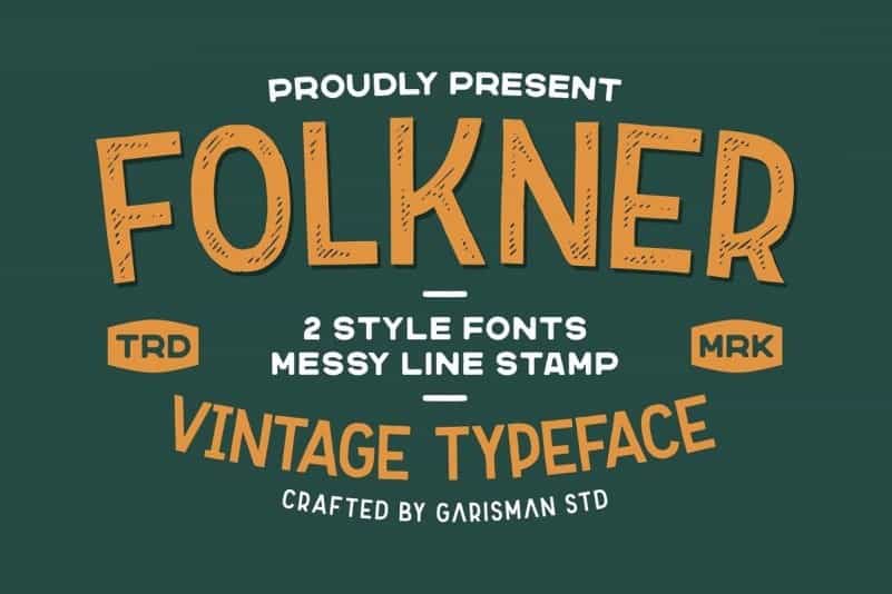 Folkner Display Vintage Font Image 1
