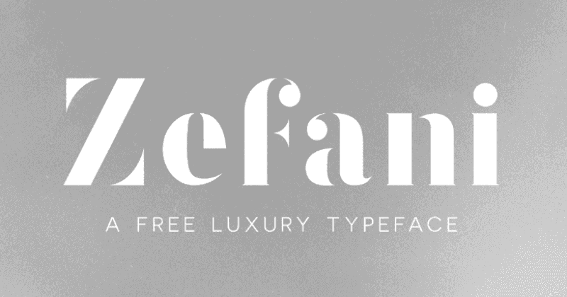 Zefani Font Free Image 1