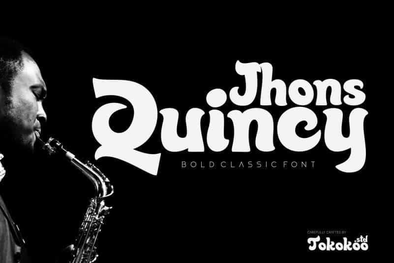 Quincy Jhons Bold Script Font Image 1