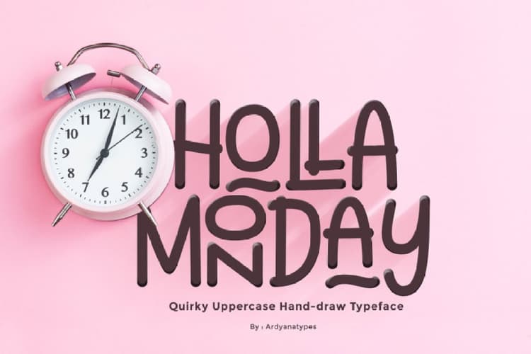 Holla Monday Display Font