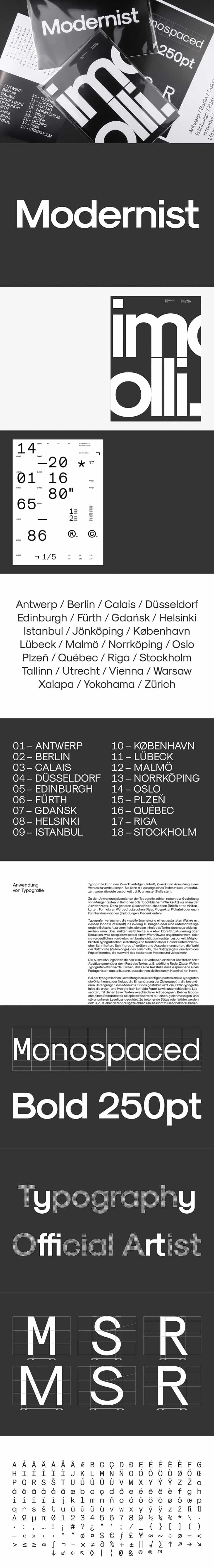 Modernist Font Free Image 1