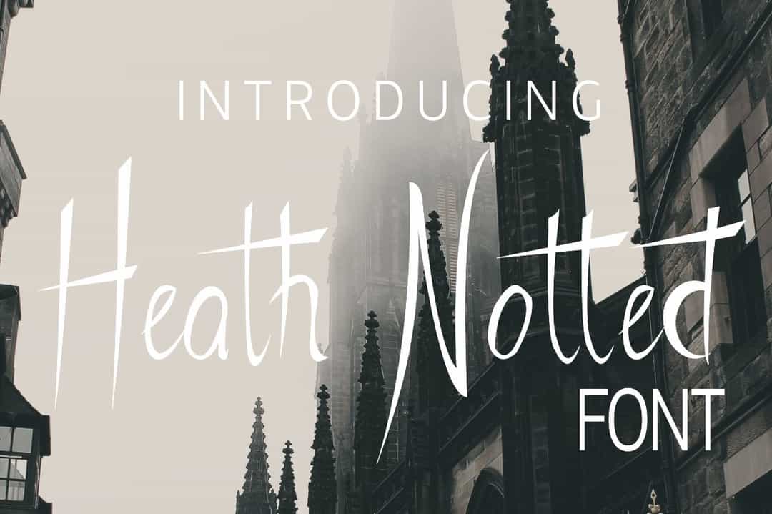 Heath Notted Display Font Image 1