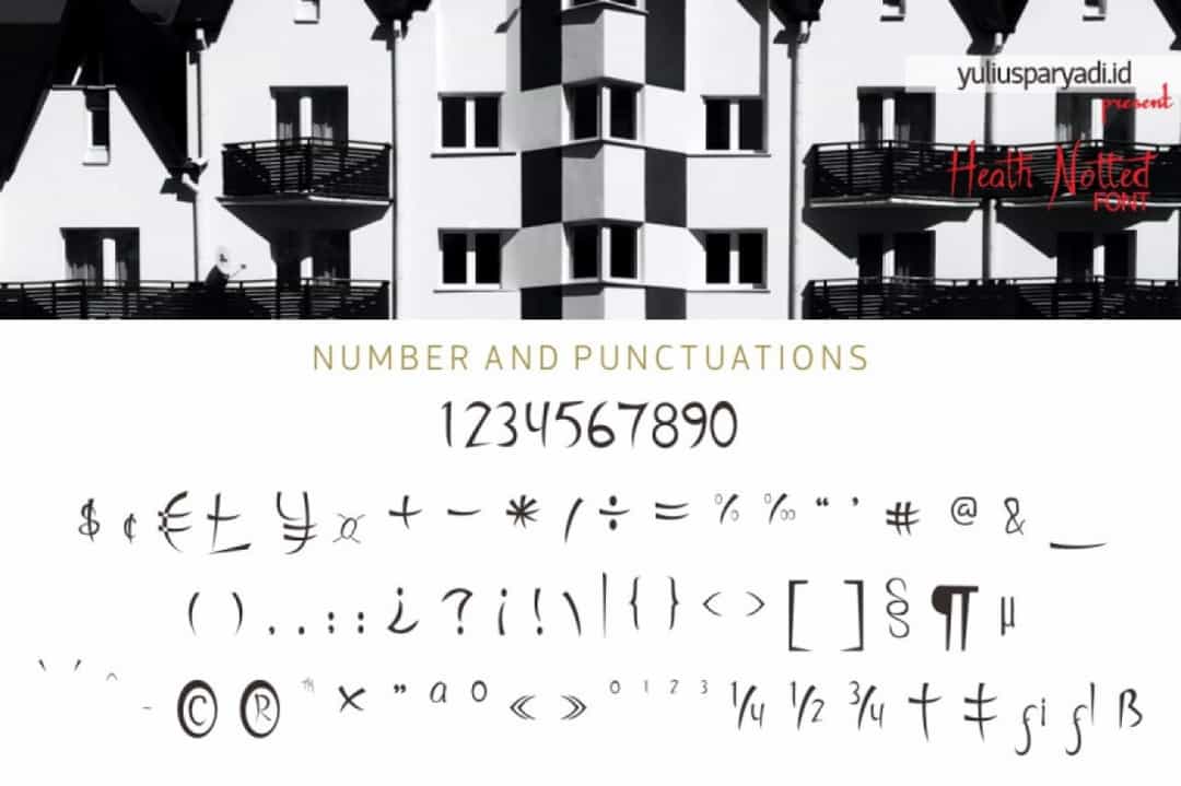 Heath Notted Display Font Image 3