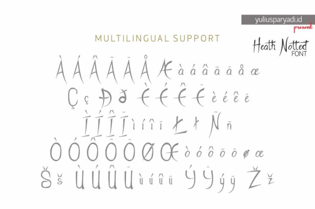 Heath Notted Display Font Image 4