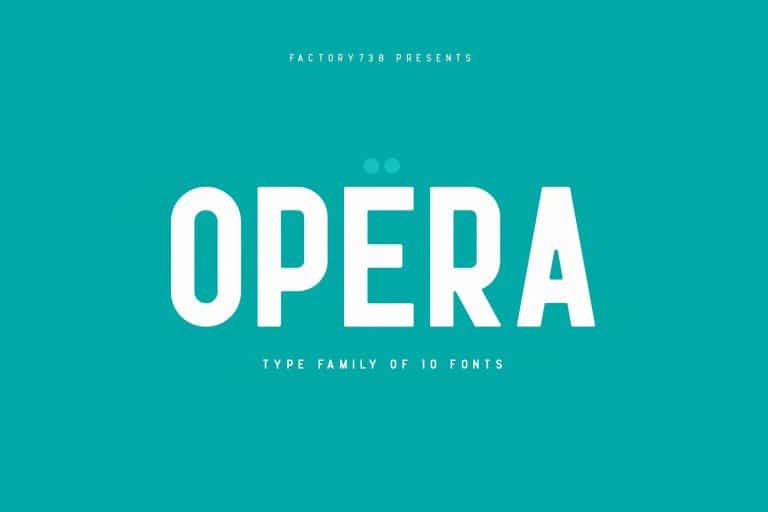 Opera Font Family Image 1
