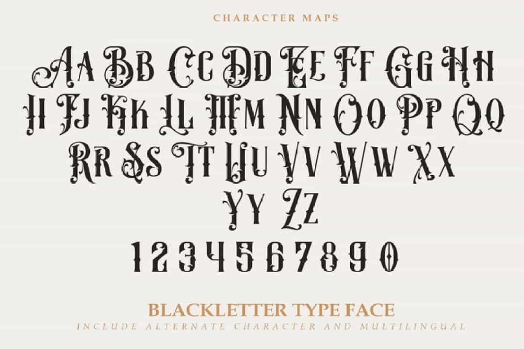 Demon Blade Typeface Image 3