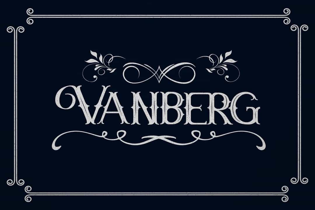Vanberg Font Image 1