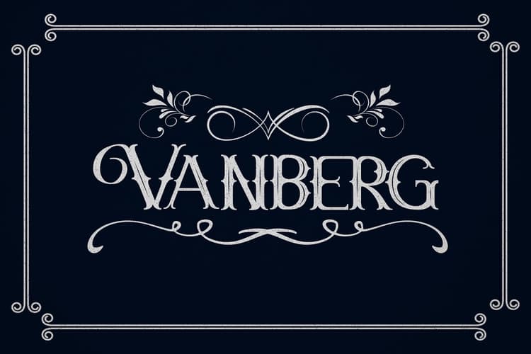Vanberg Font