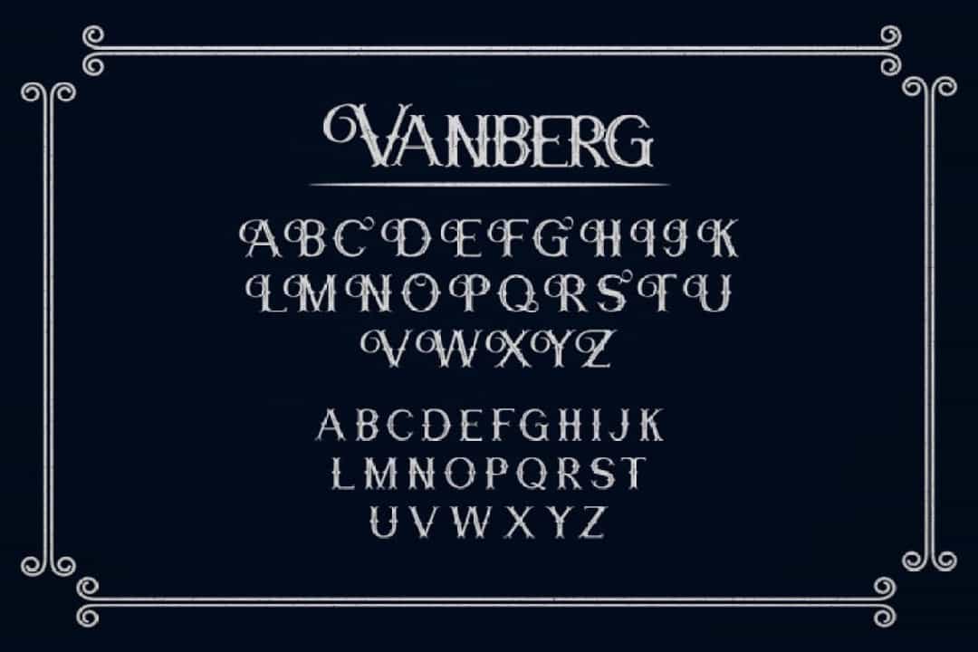 Vanberg Font Image 2