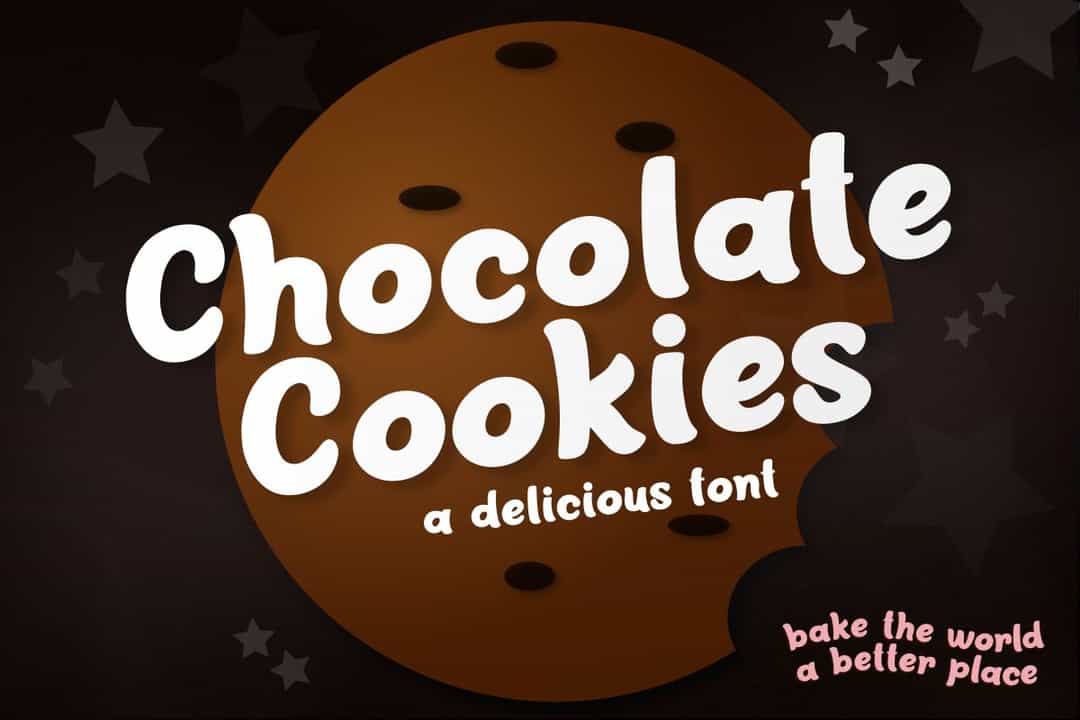 Chocolate Cookies Font Image 1