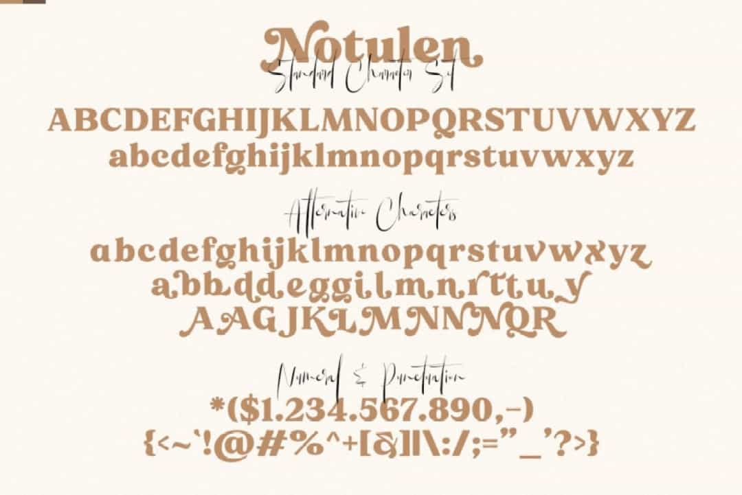 Notulen Font Image 3