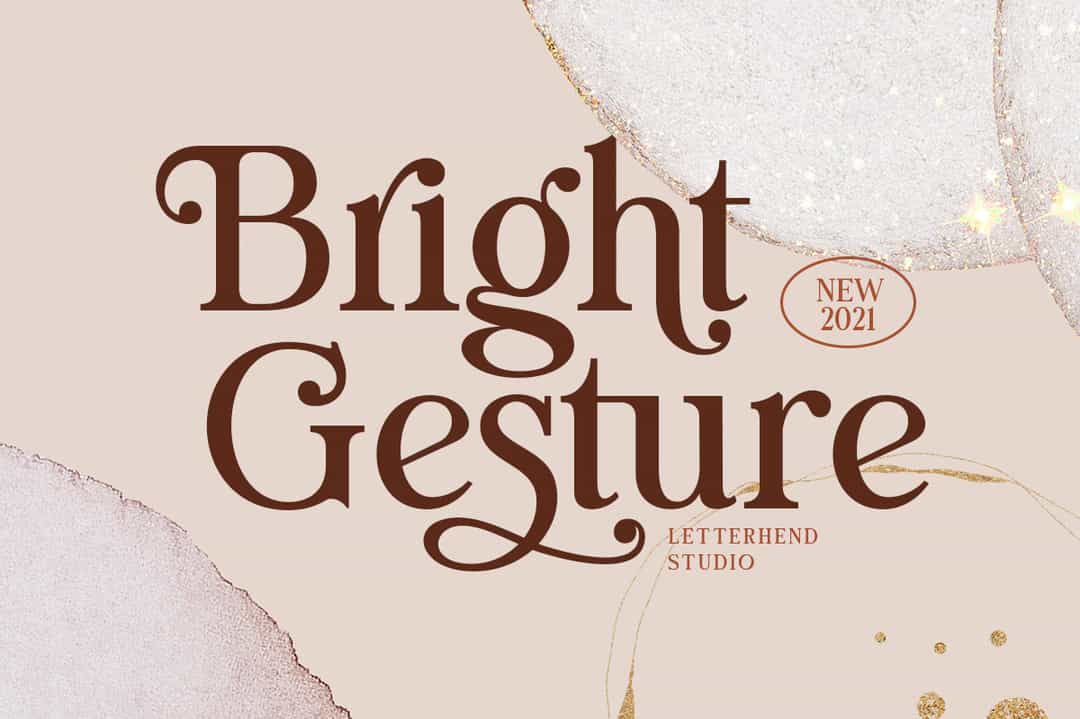Bright Gesture Font Image 1