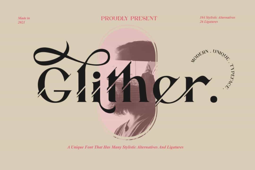 Glither Font Image 1