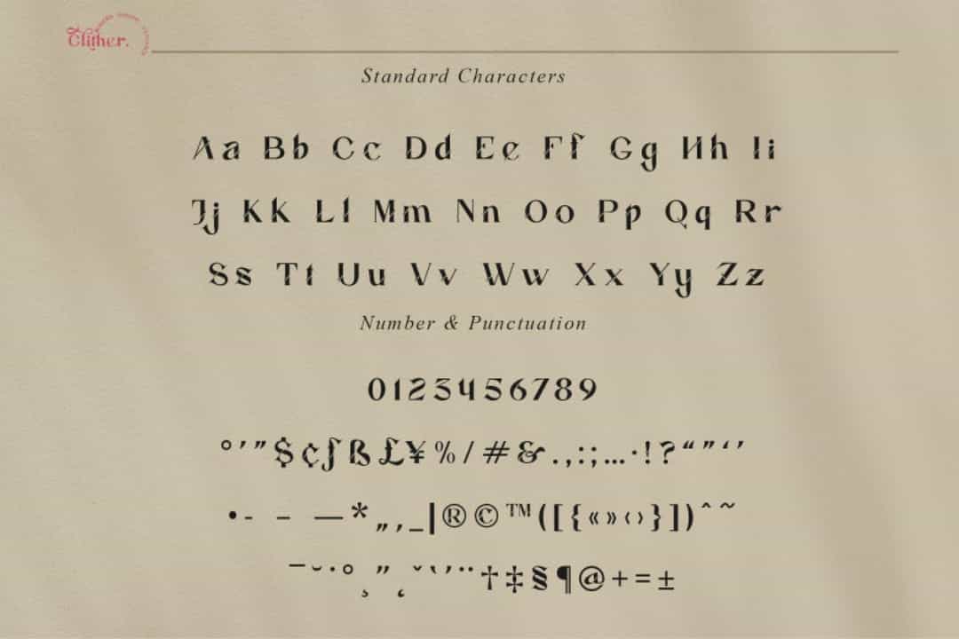 Glither Font Image 3