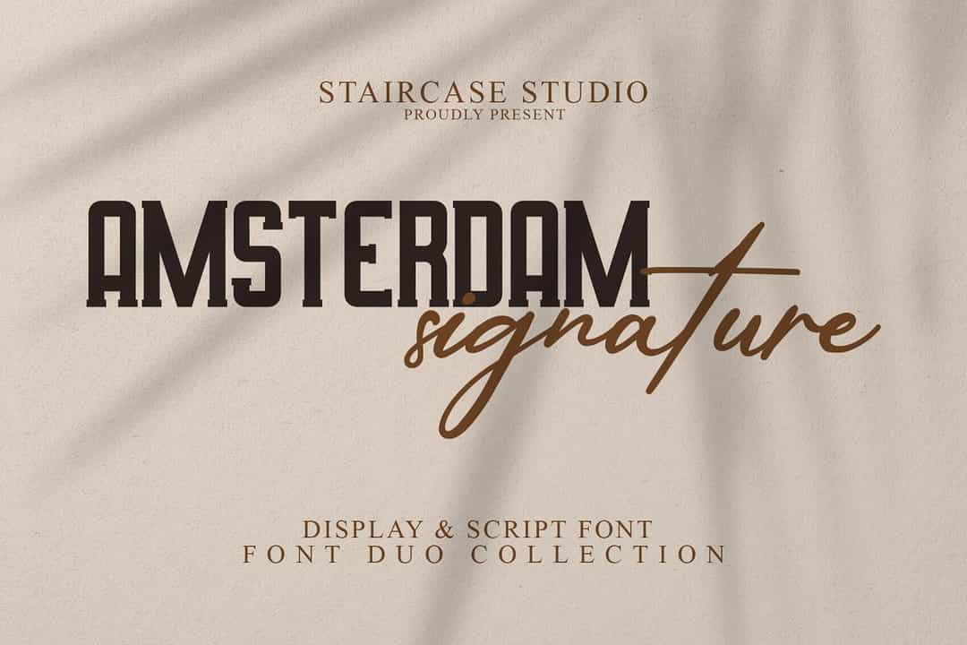 Amsterdam Signature Font Image 1