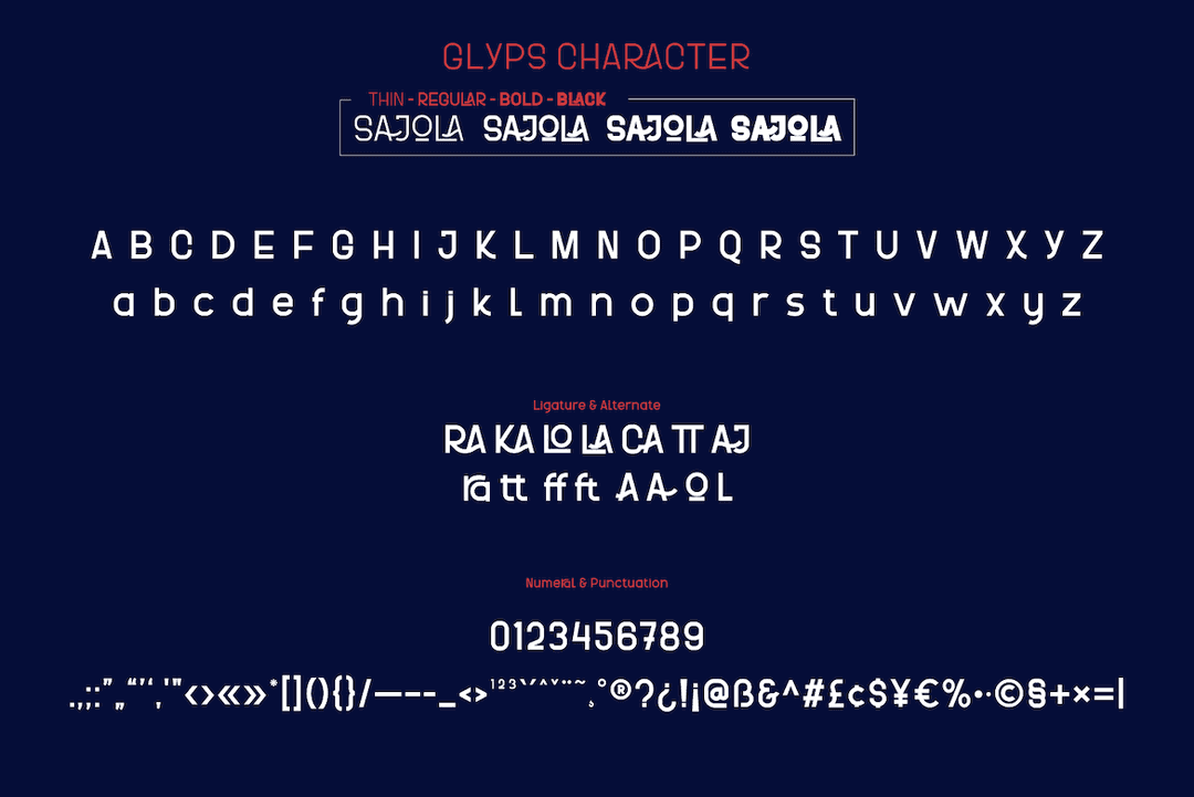 Sajola Font Image 3