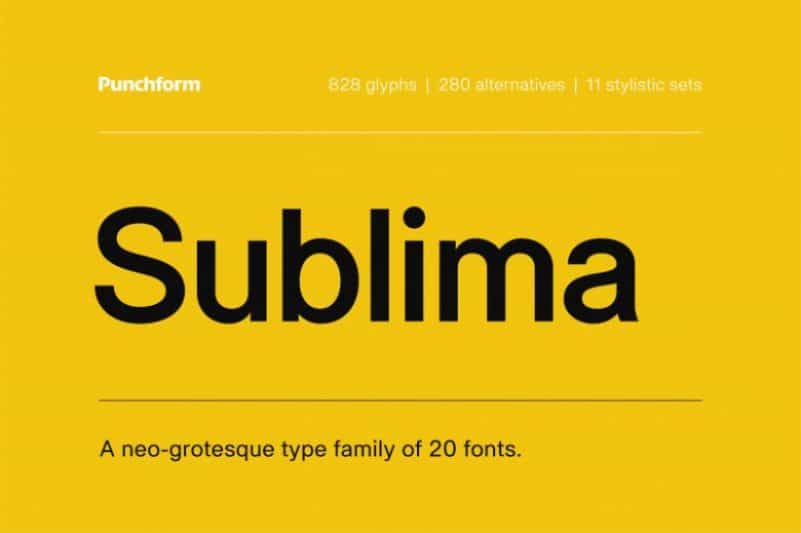 Sublima Font Image 1