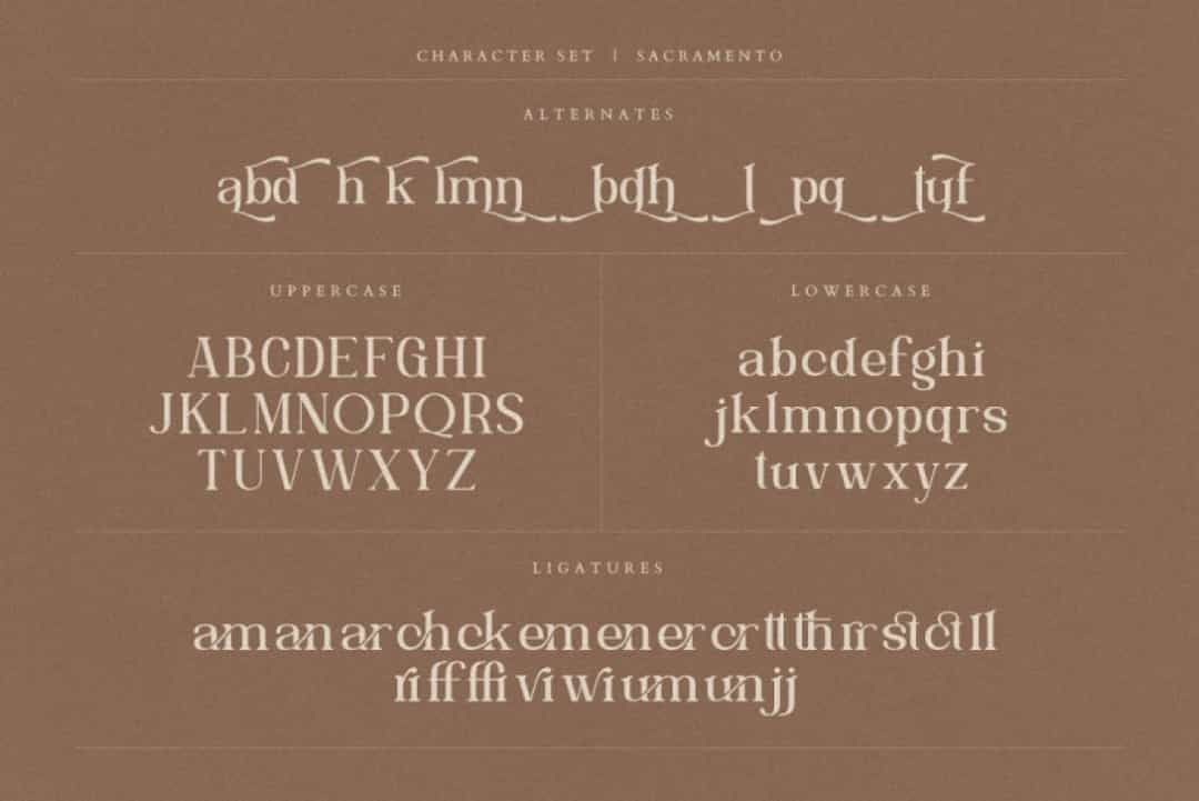 Sacramento Font Free Image 2
