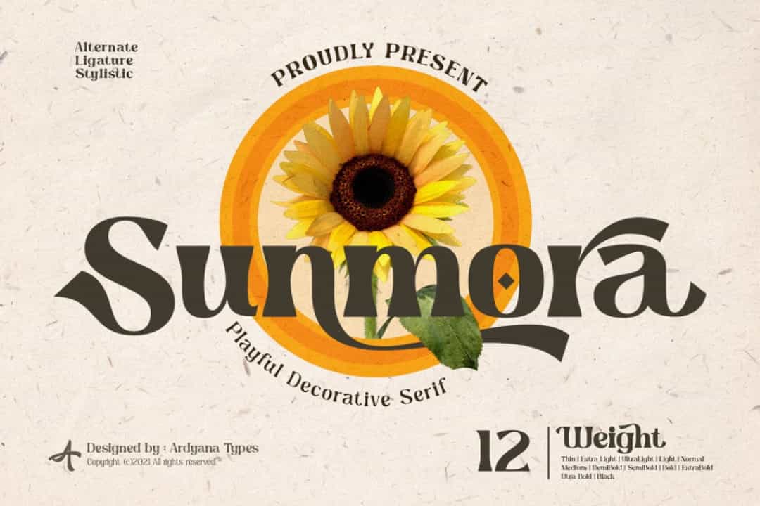 Sunmora Font Image 1