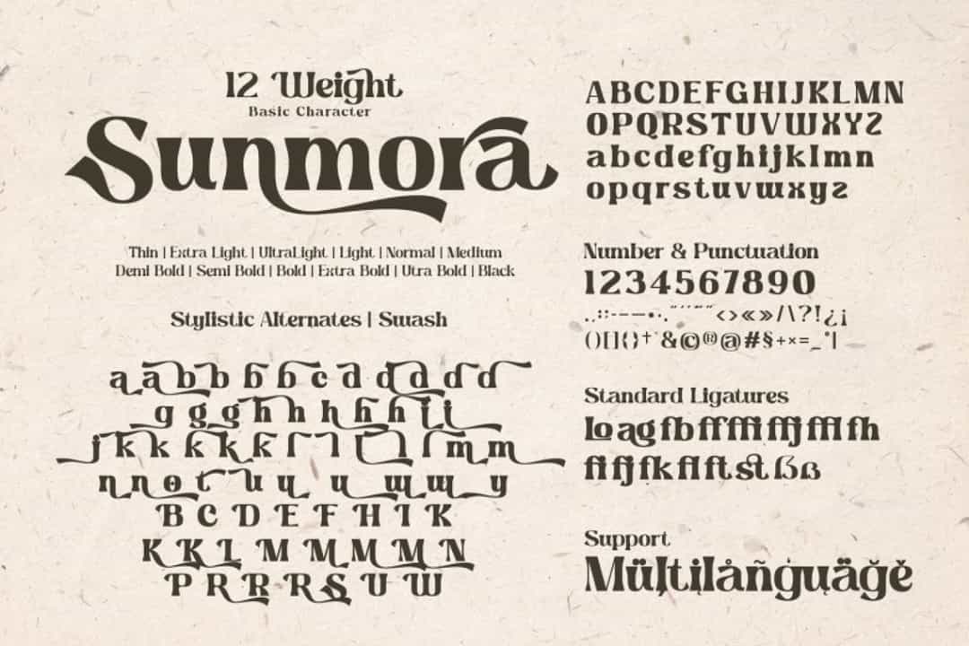 Sunmora Font Image 3