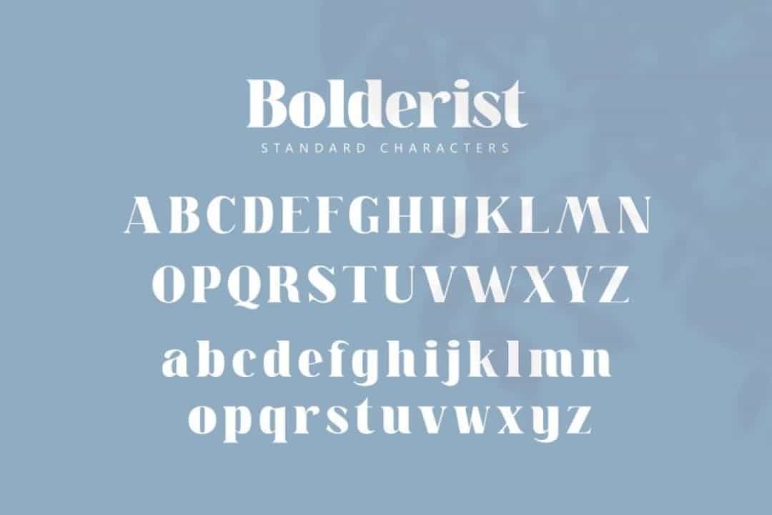 Bolderist Font Image 2