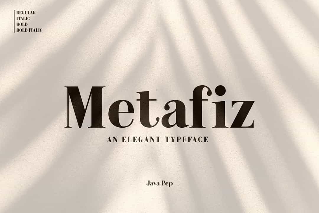 Metafiz Font Image 1