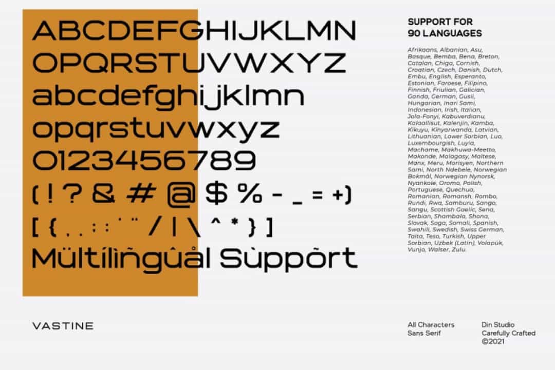 Vastine Font Image 2