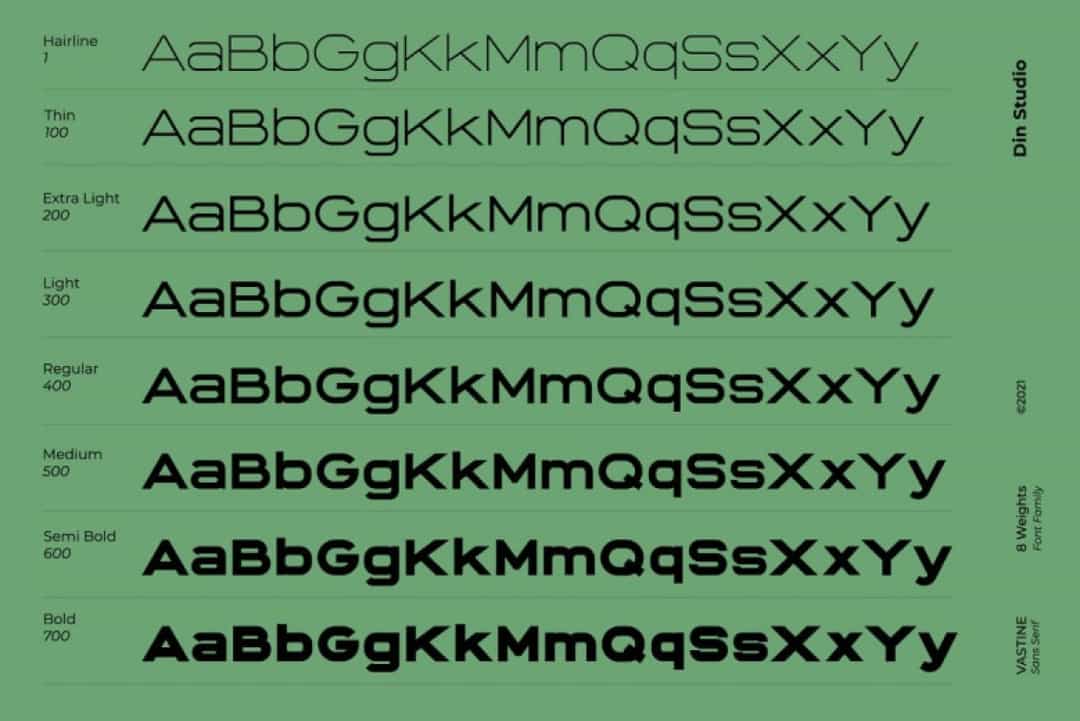 Vastine Font Image 3