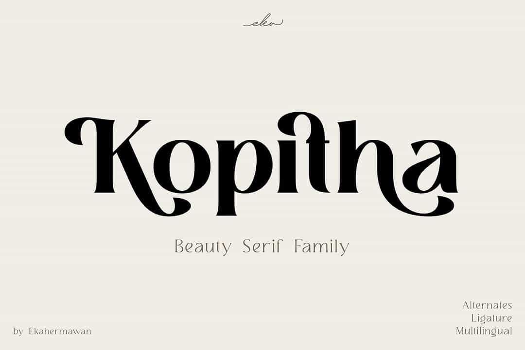 Kopitha Font Image 1