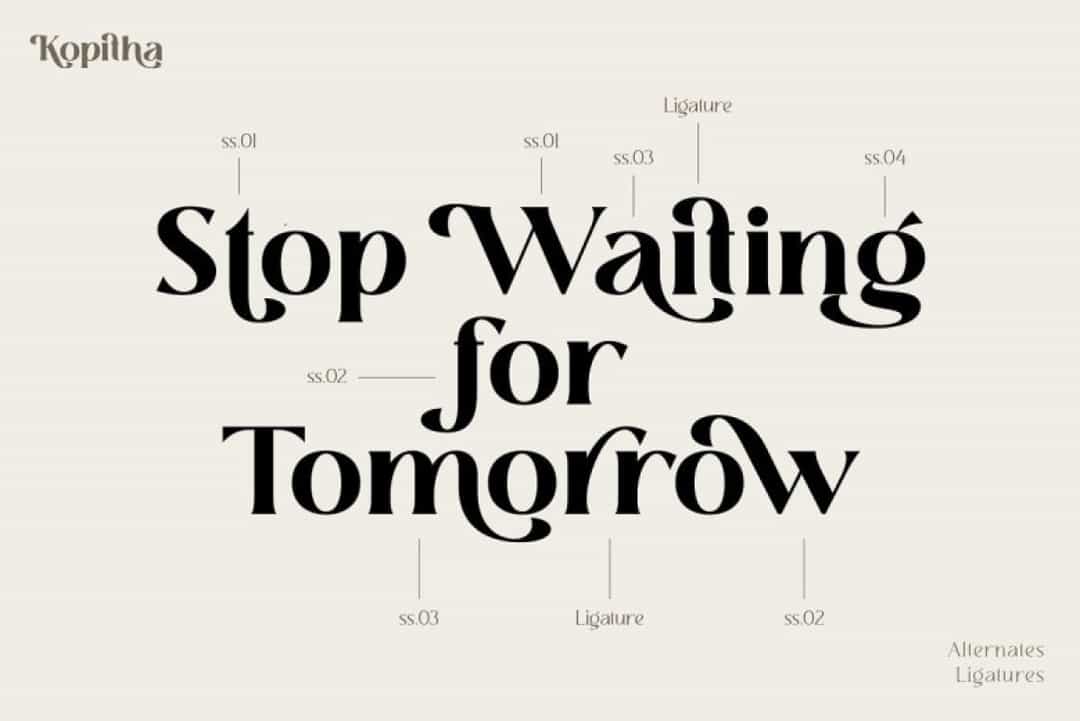 Kopitha Font Image 2