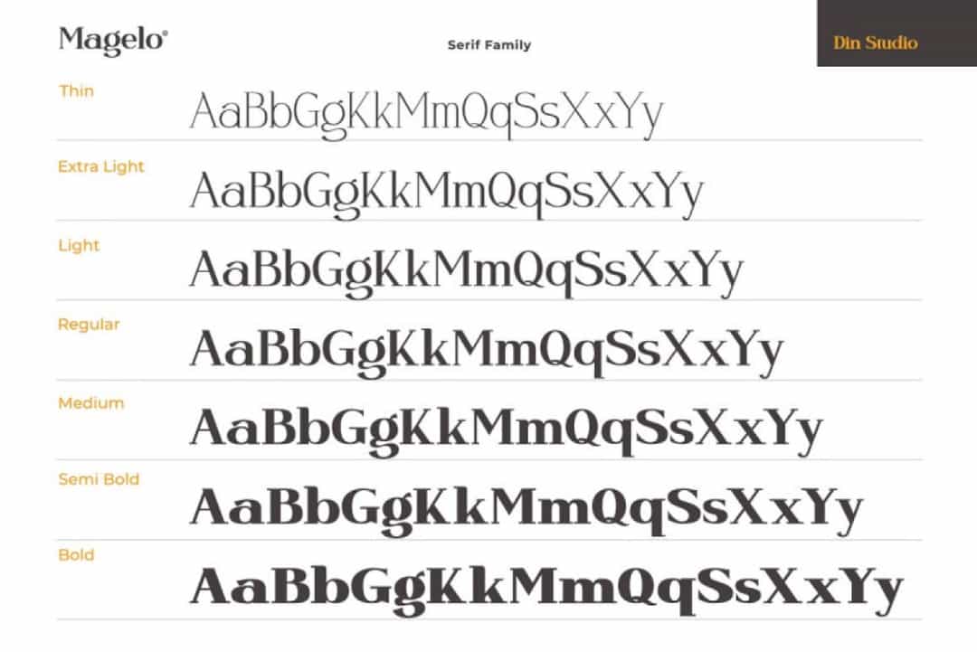 Magelo Font Image 2