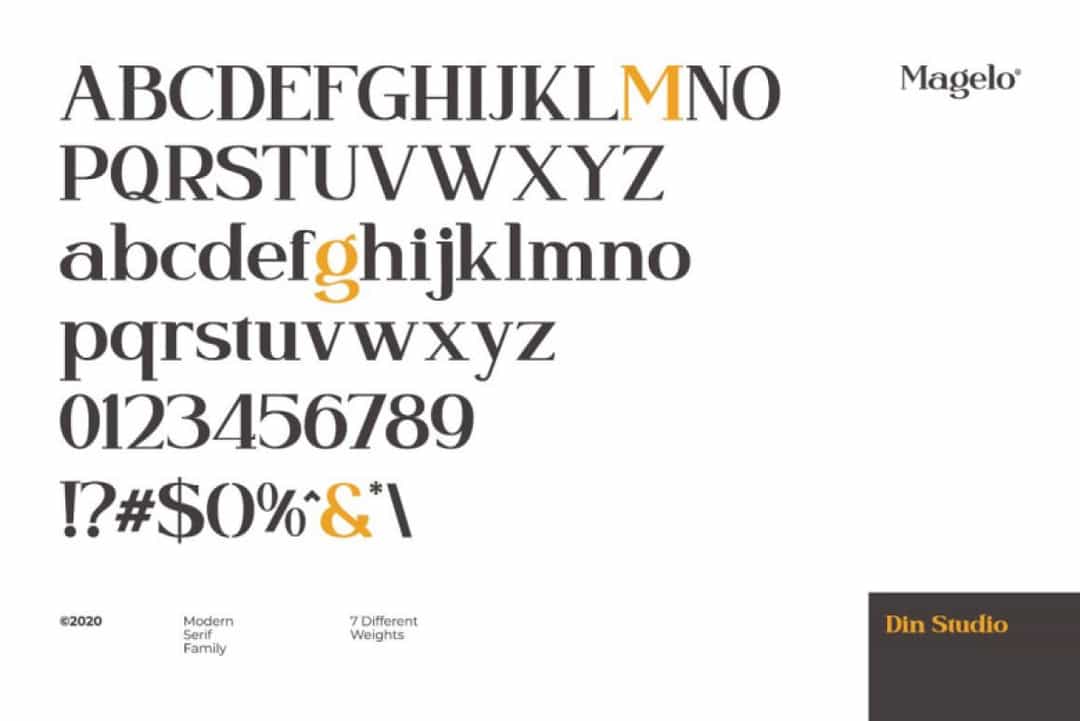 Magelo Font Image 3