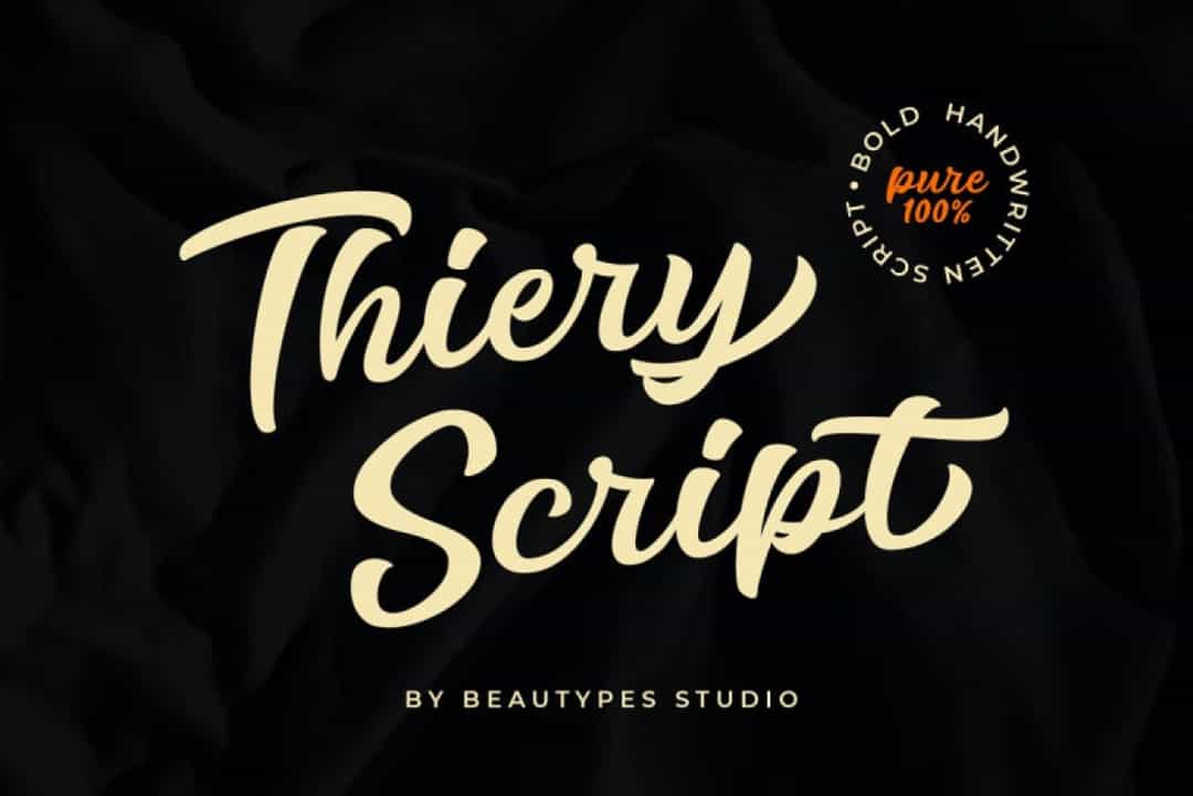 Thiery Script Font Image 1