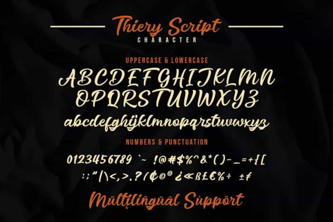 Thiery Script Font Image 3