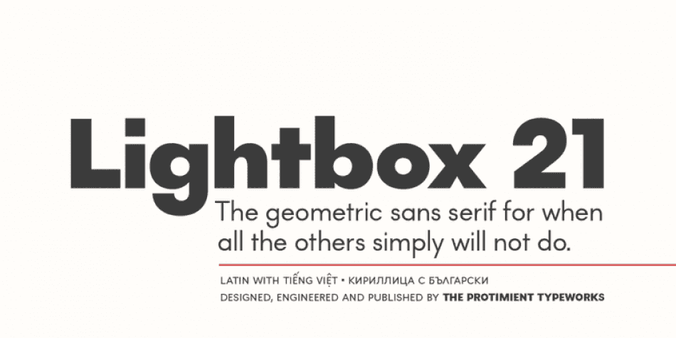 Lightbox 21 Font Family Image 1