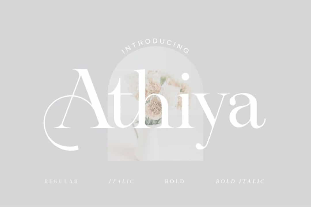 Athiya Font Image 1