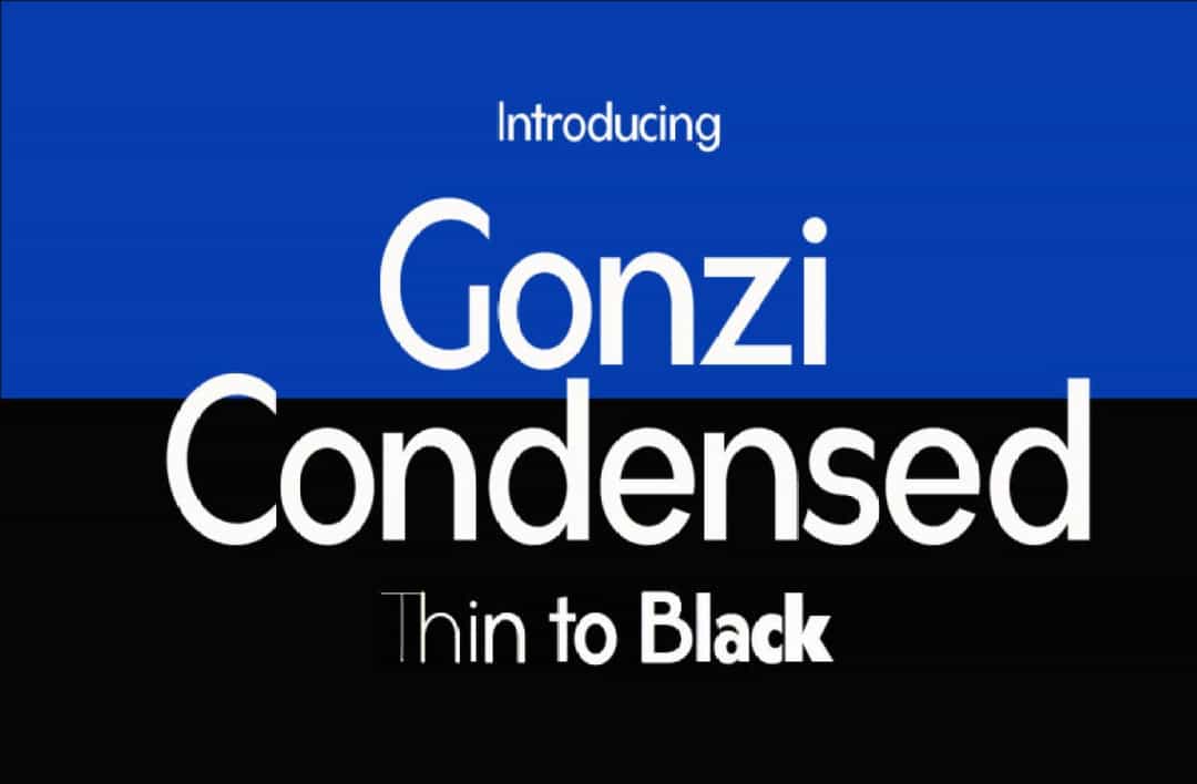 Gonzi Condensed Font Image 1