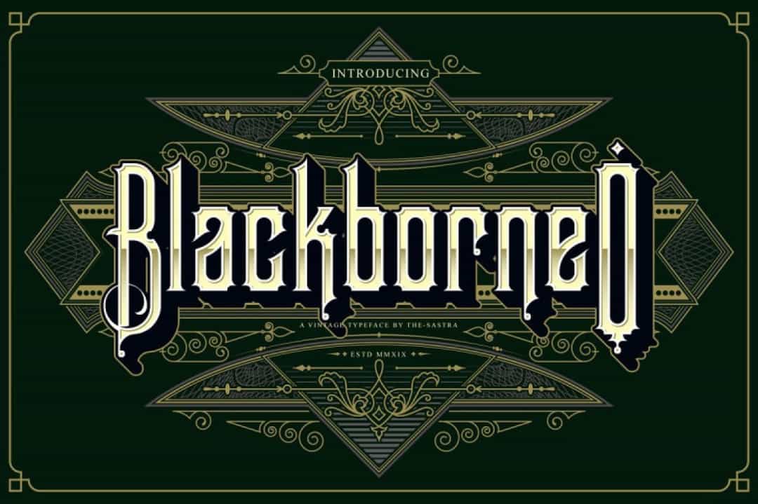 Blackborneo Font Image 1