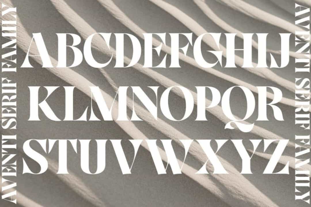 Aventi Font Image 2
