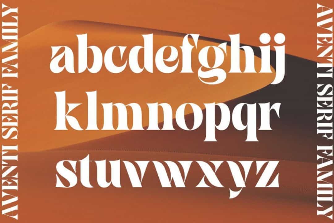 Aventi Font Image 3