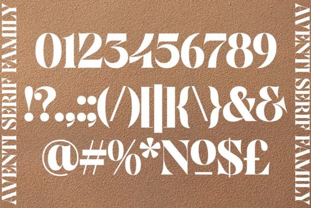 Aventi Font Image 4