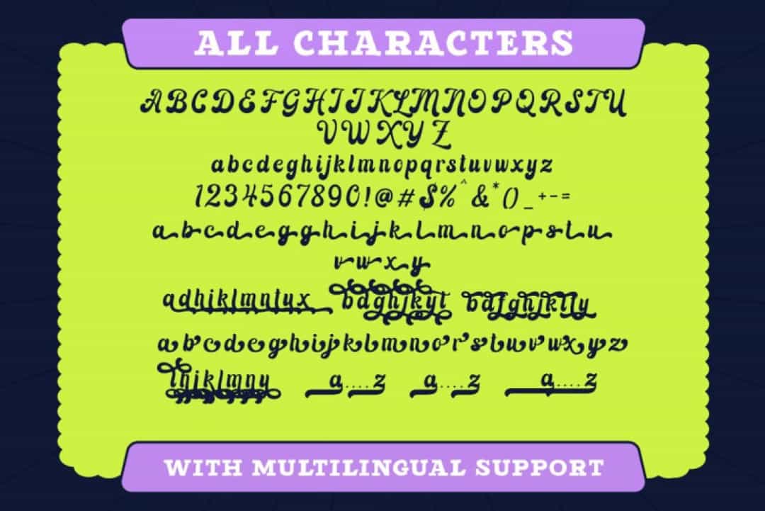 Longline Font Image 3