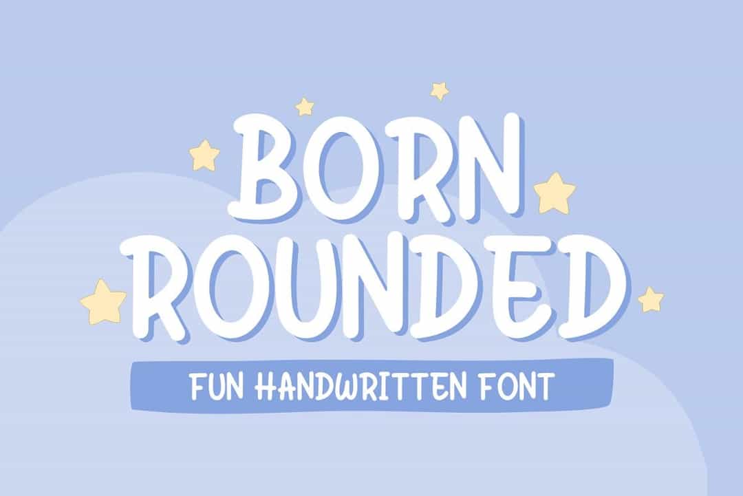 Born Rounded Font Image 1