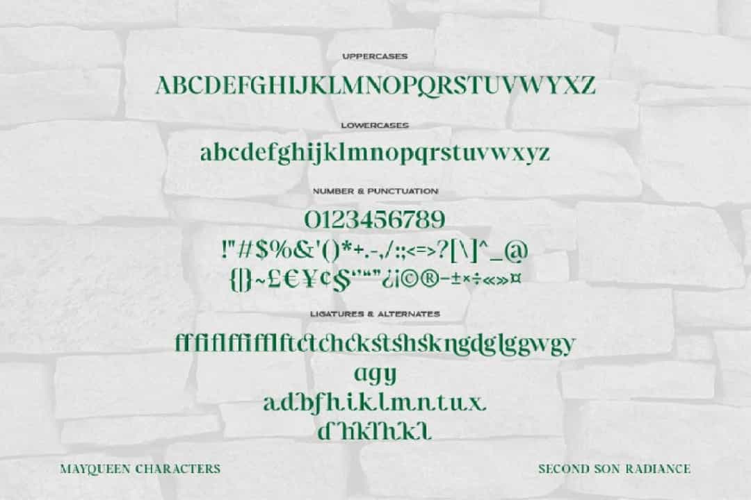 Mayqueen Font Image 3