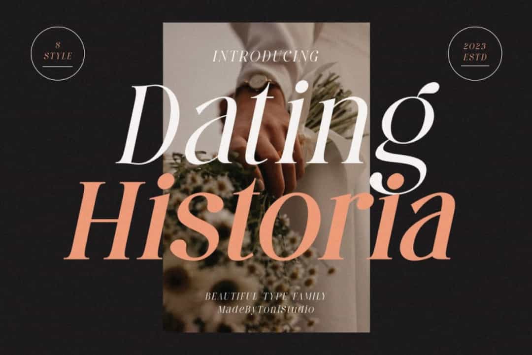 Dating Historia Font Image 1