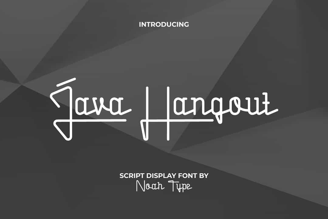 Java Hangout Font Image 1