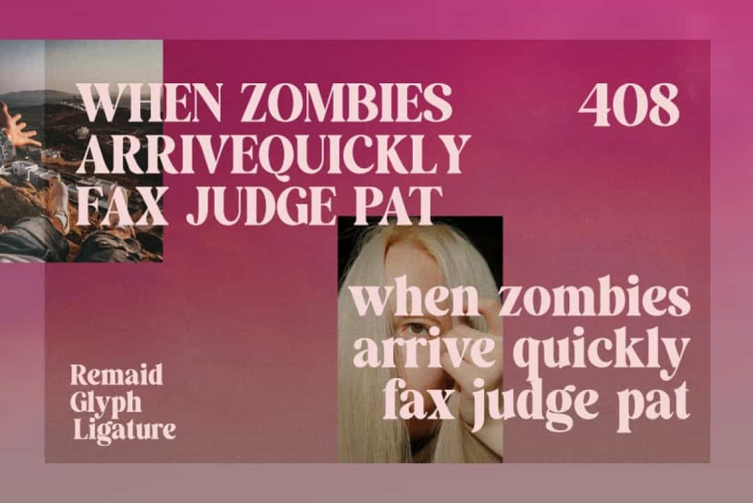 Remaid Font Image 3