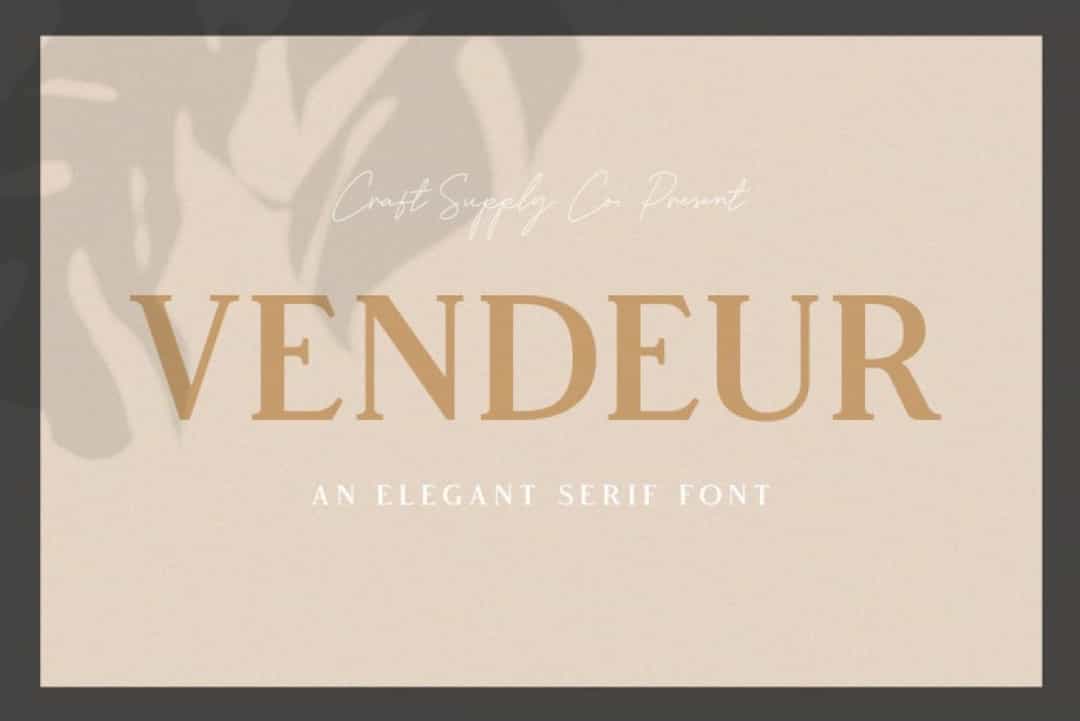 Vendeur Font Image 1